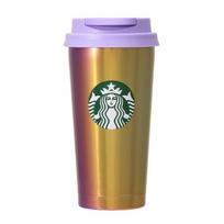 Starbucks Starbucks Stainless TOGO Logo puodelio stiklinė Rainbow 473 ml stiklinė Kava Starbucks Šventinės 2023 m. Kalėdų vaivorykštės spalvos mielas stilingas sugrįžimas brown