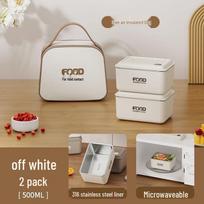 MDNG Insulated Microwaveable Stainless Steel Lunch Box gray
