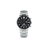 Casio EDIFICE serijos klasikinis saulės energija maitinamas madingas vandeniui atsparus verslo kvarcinis mechanizmas metalinė apyrankė Japonijos ir Korėjos laikrodis vyriškas EFB-690SBB-1AVUPR juoda