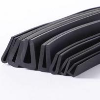 U-shaped Glass Edge Trim Silicone Sealing Strip black