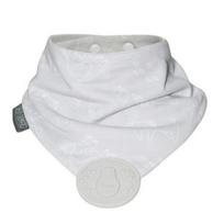Cheeky Chompus Hippone Cutie Scarf Bib Teether, 2 months to 2 years old, animal cracker, 1 piece, Korean baby products gray