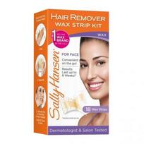 Sally Hansen Hair Remover Wax Strip Kit Face 18 Strips beige