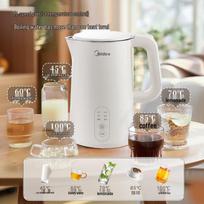 Midea 1.5L Electric Kettle with Temperature Control CN plug (adapter included) brown