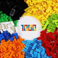 MRG kaladėlės 1000 vienetų LEGO Classic suderinamos dalys Žaislas Edukacinis Papildoma kaladėlė Žaidimas Daugiafunkcinis Vaikai Spalva 1000 (Standartinės detalės) white
