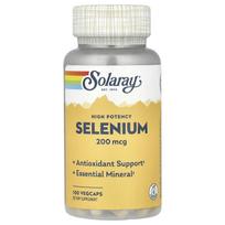 Solaray, Selenium, High Potency, 200 mcg, 100 Veggie Capsules