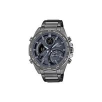 Casio Edifice Išmaniojo telefono prijungimo serija Saulės energija maitinamas Bluetooth Belaidis Dvigubas LED Atgalinės atskaitos laikmatis Kvarcinis judesys Laikrodis Vyriški laikrodžiai ECB-900MDC-1A Random Watch Box,Gray Watch Case gray
