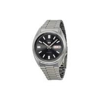 SEIKO 30 meters waterproof Automatic Steel Strap men's watch black dial SNXS79K1 juoda