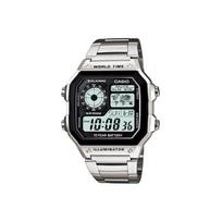 CASIO Illuminator Sidabrinis ir Juodas Skaitmeninis Laikrodis AE1200WHD-1A Juodas Laikrodis AE-1200WHD-1A AE-1200WHD-1A Random Watch Box black