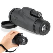 FOCUHUNTER 12x50 Monoklis Aukštos Kokybės Žvaigždžių Stebėjimo Monoklis Labai Patvarus Telefoto Lengvas Guminiu Dangčiu Monoklis Paukščių Stebėjimui Sportui Kalnuose juoda