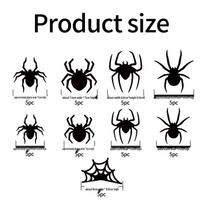 Halloween 3D Spider Bat LED Flashing Window Wall Stickers OPP Bag Package