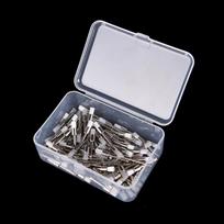 100Pcs Dental Polisher Nylon Latch Flat Brushes Polishing Prophy Brush White white