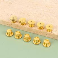 10Pcs Gun Black Metal Locking Pin Backs For Diy Brooch Badge Name Tag Pins Keepers Locking Clasp Jewelry Craft auksas