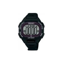 SEIKO 100 meters waterproof solar movement PU strap men's watch gray dial SBEF055 pilka spalva