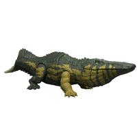 Mattel Jurassic World and Roaring Stomatosuchus Dinosaur Figure for Kids 37cm in Length Ages 4 and Up Green JKL82 Light-Up - Approx. - - - žalia