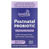LoveBug Probiotics, probiotic for postpartum women, 20 billion CFU, 30 units