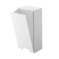 Yamazaki Jitsugyo 5437 Plastikinių maišelių laikiklis Baltas bokštas Plastikinių maišelių laikiklis Dvipusis Apie. W14XD10.2-18.7XH30cm balta