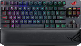 ASUS žaidimų klaviatūra ROG Strix Scope RX TKL Wireless Deluxe RX mechaninė riešo gamintojo 2 metų garantija (Belaidis / ROG jungiklis / 2,4 GHz