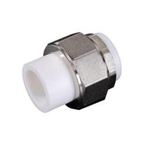PPR Hot Melt Double Head Union gray