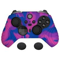 PlayVital Protective Cover for Xbox Elite Wireless Controller Series 2 with Soft Rubber Skin and Thumbstick Cap Covers and Core, [Pink, Purple, Blue]