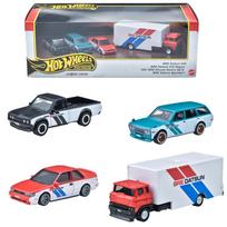Hot Wheels Premium Kolekcinis Rinkinys BRE Datsun Transporto Priemonės Žaislas Mini Automobilis 4 vienetai Amžius 3 metai ir vyresni HRT52 - gray