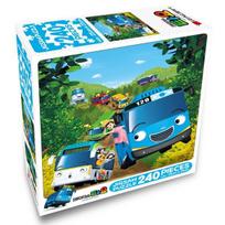Tayo Little Bus Spring Picnic Jigsaw Puzzle, 240 pieces, mixed colors blue