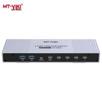 MT-viki MT-KH804 4-Port Manual HDMI KVM Switch white
