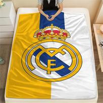 1 vnt. Real Madrid CF spaudinio flanelinis pledas, aukštos kokybės, visų sezonų, namų dekoras, šiluma ir komfortas, puikiai tinka Kalėdų dovanoms 80cm x 120cm yellow