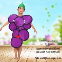 Ekologiški tėvų ir vaikų karnavaliniai bei Helovino kostiumai vaikų pasirodymams ir vakarėliams purple