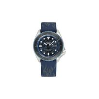 Seiko 5 serija One Piece bendradarbiavimas Sportinis Atsitiktinis Vandeniui atsparus Saulės energija Maitinamas Nardymo Riboto leidimo Mechaninis judėjimas Silikoninis dirželis SRPH71K1 Regular Watch Box,Blue Dial gray