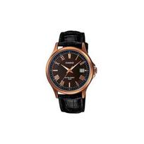 Casio CASIOSTANDARD series classic retro fashion quartz movement leather strap Japanese and Korean watch men's watch black dial MTP-1383RL-5A juoda