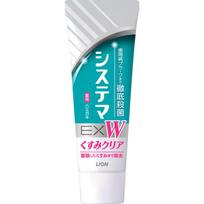 LION Systema EX Balinanti dantų pasta Fresh Clear Mint 125g (Kvazi-narkotikas) Periodonto ligos Priklijuokite tinkamą kiekį ant dantų šepetėlio ir naudokite. Pe