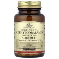 Sublingual Methylcobalamin (Vitamin B12), 5,000Mcg, 60 Tablets