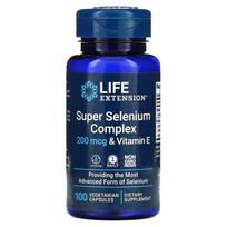 Life Extension, Super Seleno kompleksas ir vitaminas E, 200mcg, 100 daržovių kapsulių