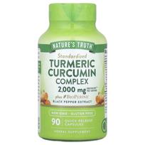 Nature's Truth, Turmeric Curcumin Complex Plus BioPerine® Black Pepper Extract, 90 Rapid-Release Capsules