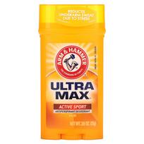 Arm & Hammer, UltraMax, Solid Antiperspirant Deodorant, Men's, Active Sports, 2.6 oz (73 g) yellow