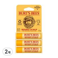 Burt's Bees Moisturizing Lip Balm, Beeswax, 4.25g, 6 pcs. yellow