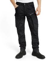 G-Star RAW Cargo Pants Men Denim Pants Tapered black Rovic zip 3d regular tapered denim D23077-D762-G796-W28/L30 black