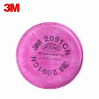3M 2091CN P100 Particulate Filters pink