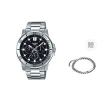 CASIO vyriškas juodas laikrodis MTP-VD300D-1E- Black black