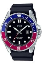 [Casio] Laikrodis Casio Collection [] Vyriškas juodas MDV-107-1A3JF juoda