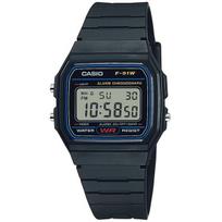 CASIO F-91W-1JH [Standartinis laikrodis] Kvadratinis laikrodis Black Resin Digital