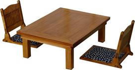 Cobaanii Mokei Kobo Scale Assembly Kit with Low Table and Chair Set 1/12 WZ-008 brown