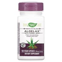 Nature's Way, Aloelax, su pankolio sėklomis, 340 mg, 100 daržovių kapsulių