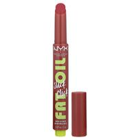 NYX Professional Makeup, Lip Oil Slick Click, Shiny Lip Balm, 04 Going Viral, 2g (0.07oz) brown