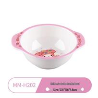 My Melody Melamine Kids Feeding Bowl white