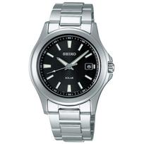 [Seiko laikrodis] Laikrodis Seiko Selection vyriškas saulės laikrodis SBPN067 sidabrinis black