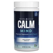 Natural Vitality, CALM Mind, Magnesium with l-Theanine Supplement Drink Mix, Unflavored, 6 oz (168 g)