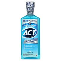 Act, Fluoridinis burnos skalavimo skystis nuo karieso, Arctic Blast, 18 fl oz (532 ml) blue