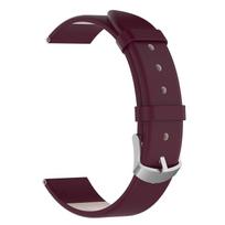 For Garmin Lily 2 Leather Watch Strap Adjustable Watch Band Replacement - Wine Red Dark Blue įvairiaspalvis