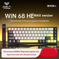 AULA WIN68 HE WIN60 MAX Ver Keyboard W/ PBT Keycaps Hot-Swap E-sports Chip RT Esports Game 65% Wired 8 RGB Backlit Keyboards